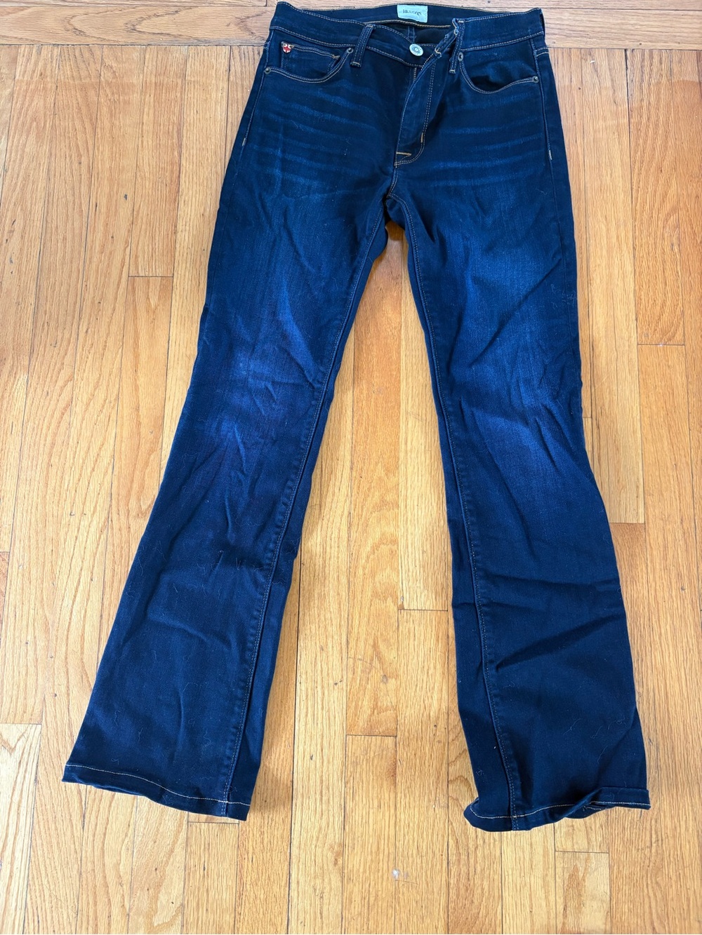 Hudson Jeans Dark Blue Wide Leg Flare Jeans